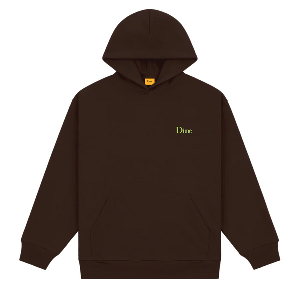 Dime MTL- Classic Small Logo- Deep Brown
