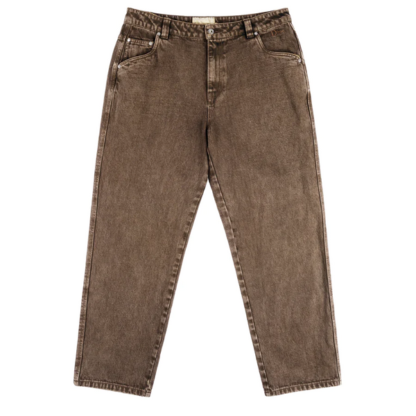 Dime MTL- Relaxed Fit Denim- Faded Brown