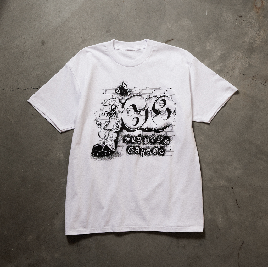 Slappy's Garage- Huf Area Code Tee