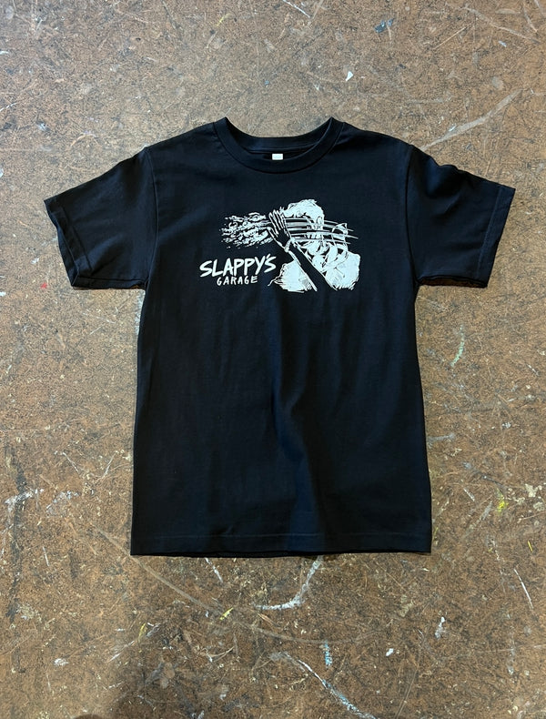 Slappy's Garage- Smear Tee- Black